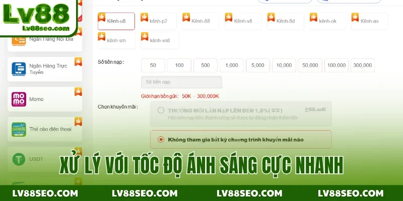 Xử lý với tốc độ ánh sáng cực nhanh